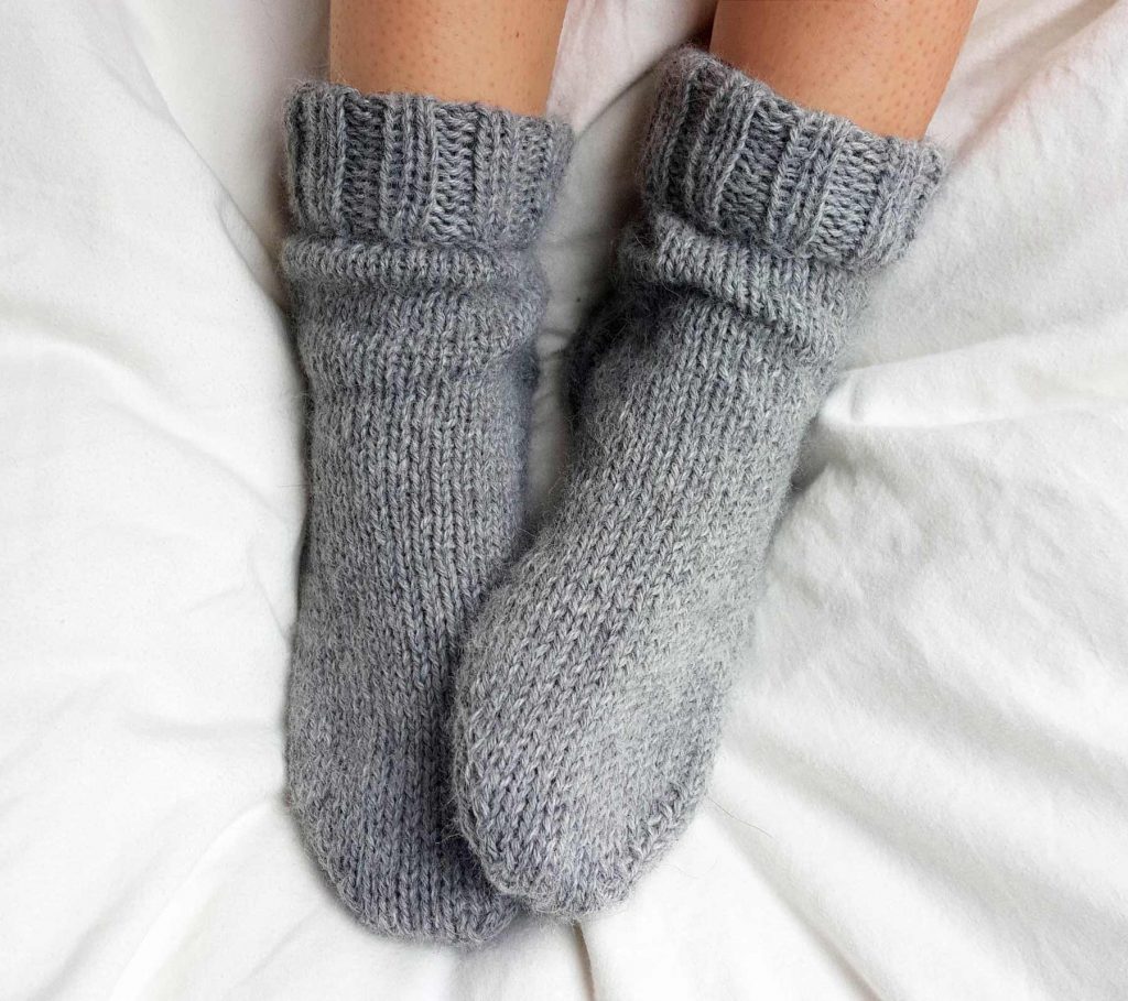 Hand Knitted Alpaca Bed Socks Alpacaly Ever After