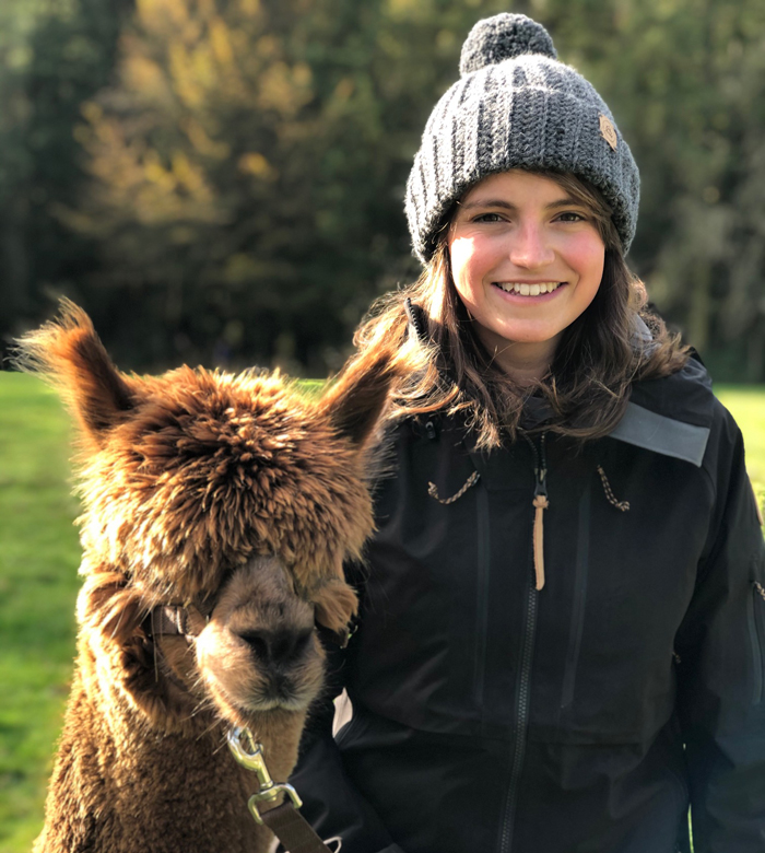 alpaca bobble hat